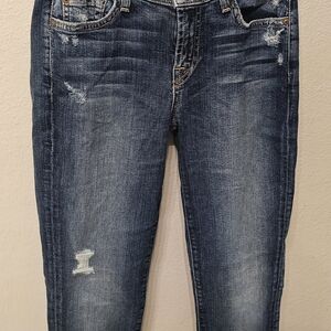 Distressed Blue Women's Jeans